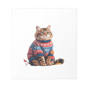 Katzenblatt Herbst Hallo Herbst Lustige Katze Katz Notizblock