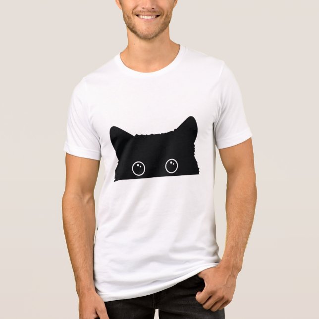 Katzenblick Tri-Blend Shirt (Vorderseite)