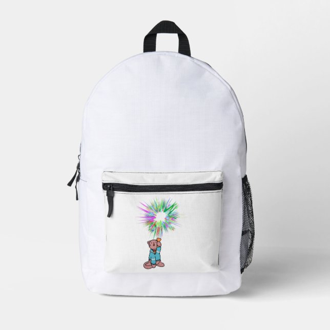 Katzenblitz Bedruckter Rucksack (Vorderseite)