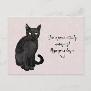 Katzenblumenhintergrund Postkarte