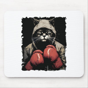 Katzenboxen mit Handschuhen und einheitlichen Katz Mousepad
