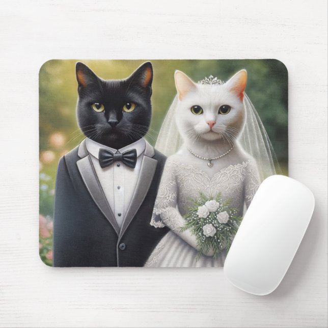 Katzenbräune und Katzenbräuche Mousepad (Mit Mouse)