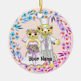 Katzenbräune und Katzenverzierung Keramik Ornament