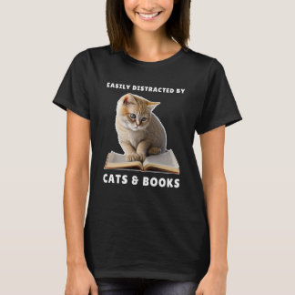Katzenbuchclub für Katzen und Bücher T-Shirt