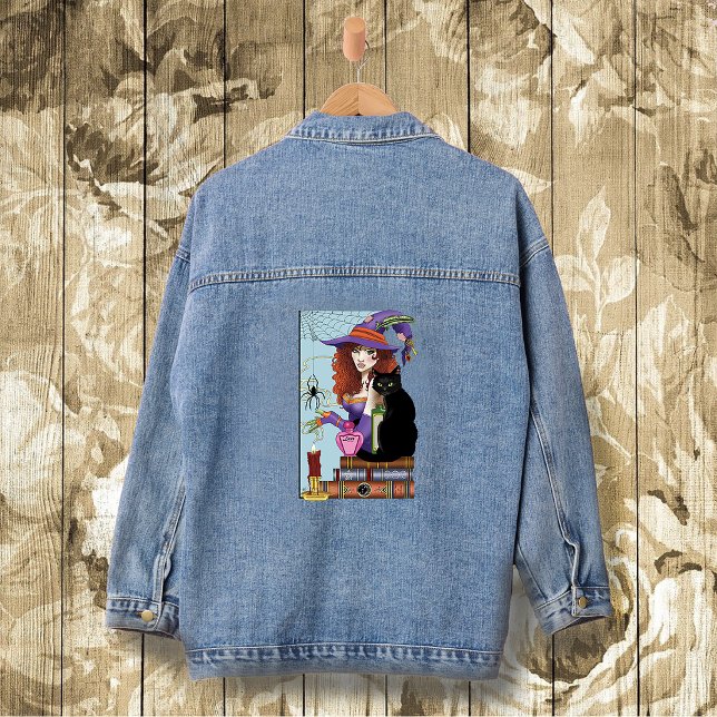 Katzenbücher, Hexereien Jeansjacke (Von Creator hochgeladen)