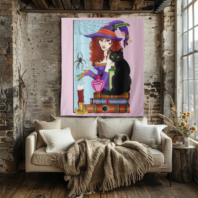 Katzenbücher, Hexereien Wandteppich (Von Creator hochgeladen)