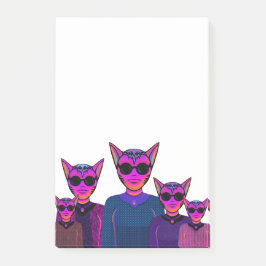 Katzencharaktere Post-it Klebezettel