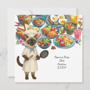 Katzenchef-Kochparty für Katzenliebhaber Einladung