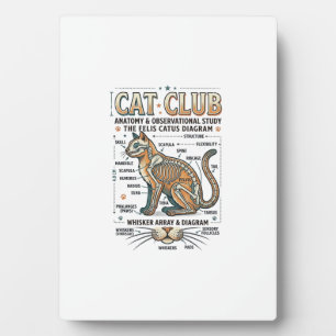 Katzenclub Katze Anatomie Wissenschaftliches Diagr Fotoplatte