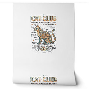 Katzenclub Katze Anatomie Wissenschaftliches Diagr Tapete