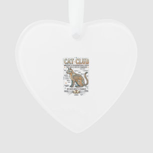 Katzenclub Katzenanatomie Wissenschaftliches Diagr Ornament