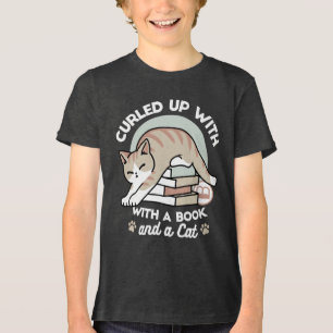 Katzendarstellung buchen - aufgerollt und gemütlic Tri-Blend shirt