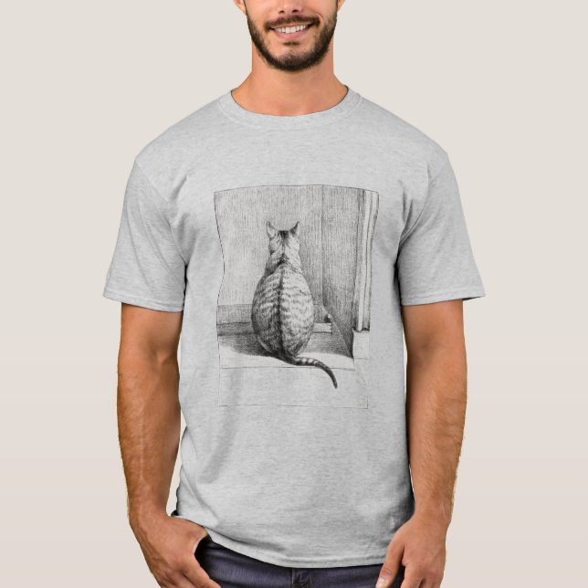 Katzendarstellung T-Shirt (Vorderseite)