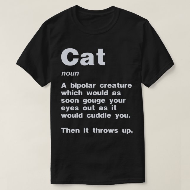 Katzendefinition T-Shirt (Design vorne)