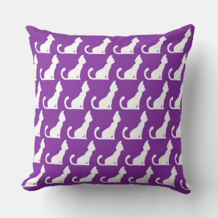 Katzendesign Lila Kissen