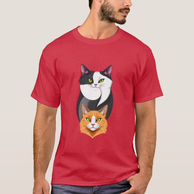 Katzendesign-T - Shirt 2 (Vorderseite)