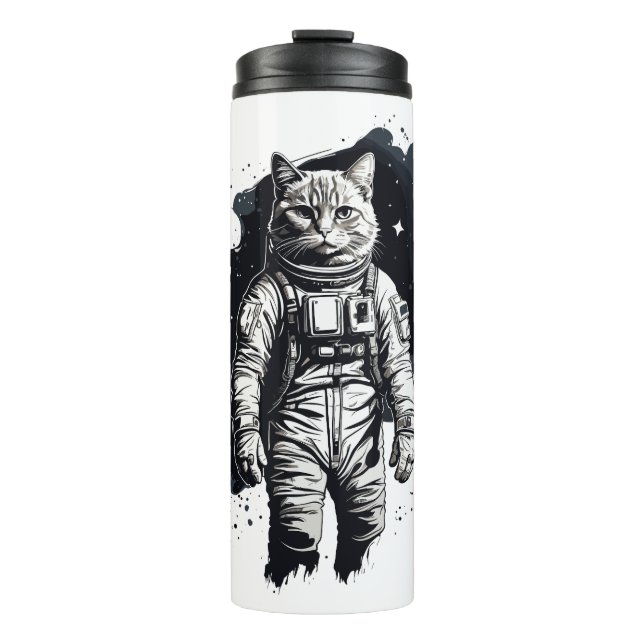 Katzendesign Thermosbecher (Vorderseite)