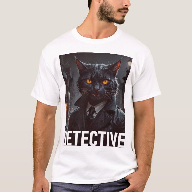 Katzendetektiv T-Shirt (Vorderseite)