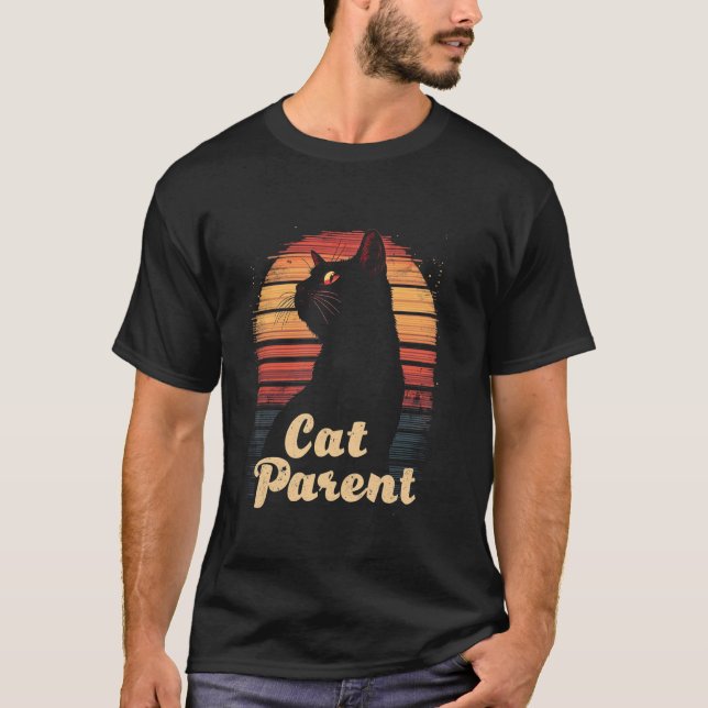 Katzeneltern Vintage T-Shirt (Vorderseite)