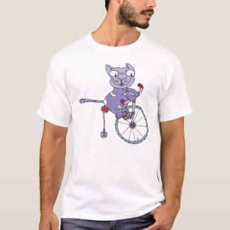 Katzenfahrt ein Fahrrad T-Shirt