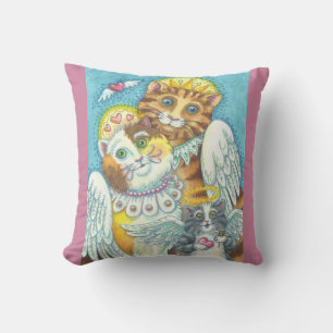 Katzenfamilie Angel in HEAVEN durch PILLOW Kissen