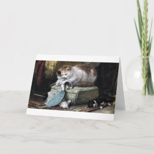 Katzenfamilie, Henriette Ronner-Knip Karte