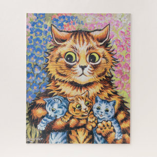 Katzenfamilie Louis Wain Puzzle
