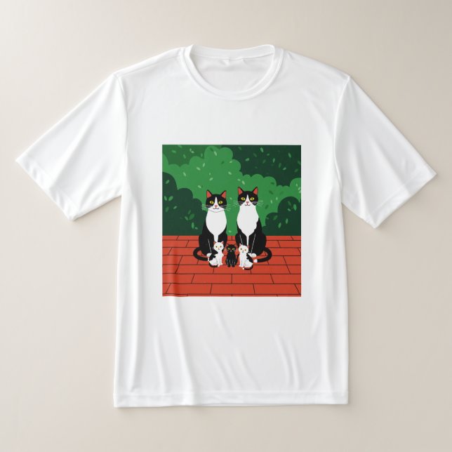 Katzenfamilie T-Shirt (Ablage )