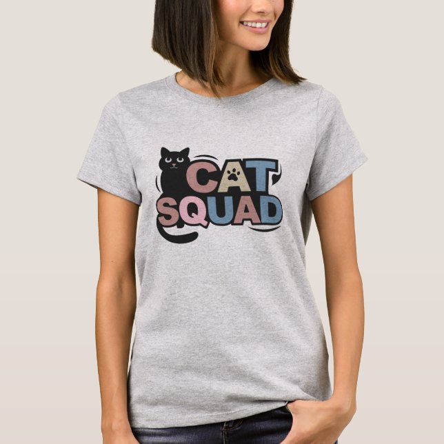 Katzenfan-Gruppe T-Shirt (Vorderseite)