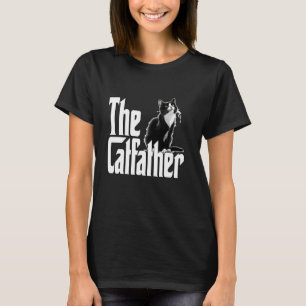 Katzenfett Vater Der Katvater Niedlich Schwarz-Wei T-Shirt