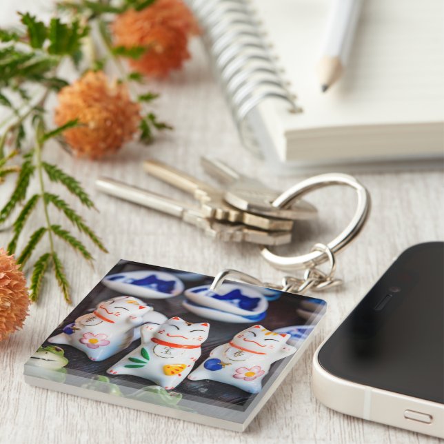 Katzenfiguren werden schlüsselanhänger (Vorderseite rechts)
