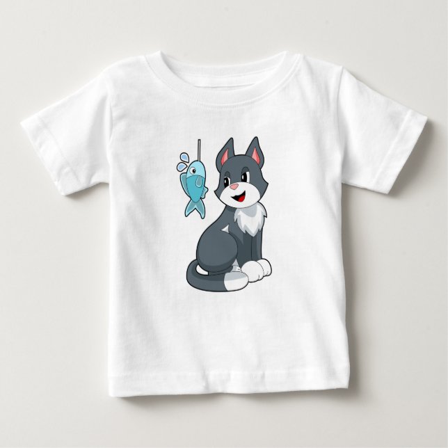 Katzenfisch Baby T-shirt (Vorderseite)