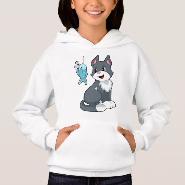 Katzenfisch Hoodie (Vorderseite)