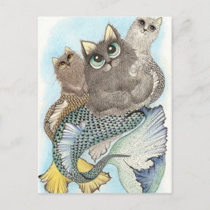 Katzenfisch Postkarte