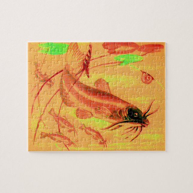Katzenfisch Puzzle (Horizontal)