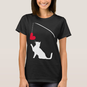 Katzenfischen Familie Herzstück Liebe Katze Beste T-Shirt