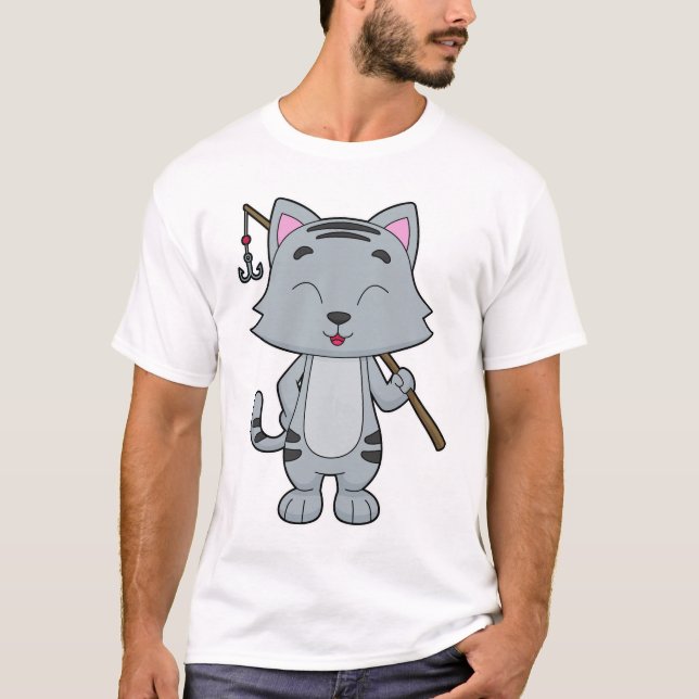 Katzenfischerei Fisher Finish rod T-Shirt (Vorderseite)