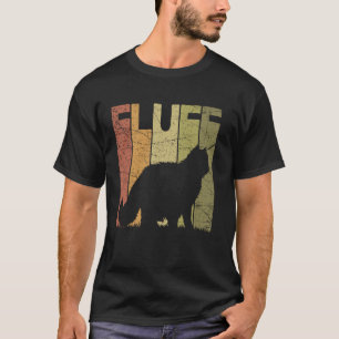 Katzenflausch Vintage Katzenliebhaber Retro Katzen T-Shirt