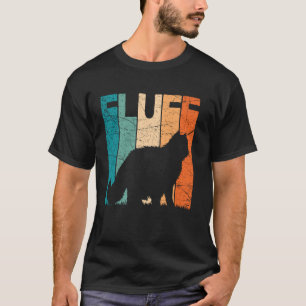 Katzenflausch Vintage Katzenliebhaber Retro-Katzen T-Shirt