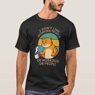 Katzenflüsterer trinkt Kaffee Kaffeetrinker T-Shirt