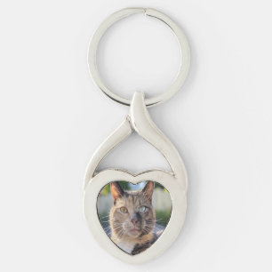Katzenfoto anpassen Hinzufügen Schlüsselanhänger