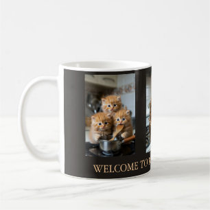 Katzenfoto-Collage Bester Katzenvater Club Kaffeetasse
