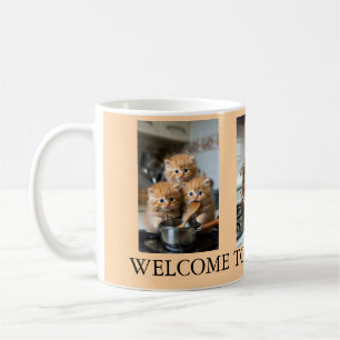 Katzenfoto-Collage Bester Katzenvater Kaffeetasse