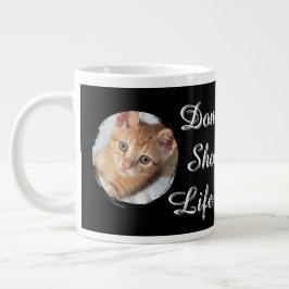 Katzenfoto, Text, ersetzbar, Jumbo-Tasse