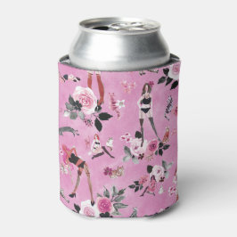 KATZENFRAU FLORAL Hot Pink Dosenkühler