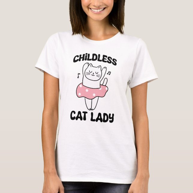 Katzenfrau T-Shirt (Vorderseite)
