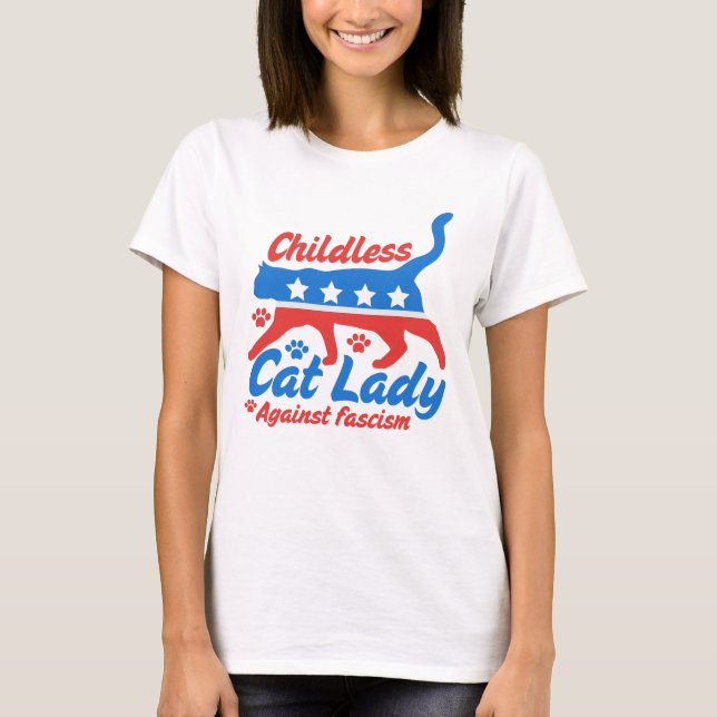 Katzenfrau T-Shirt (Vorderseite)