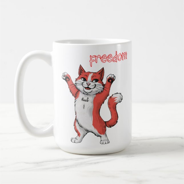 Katzenfreiheit Kaffeetasse (Links)