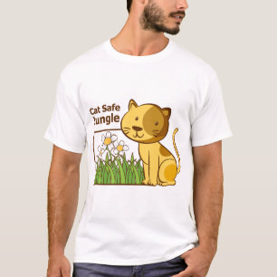 Katzenfreundlicher Dschungel Lustige Tabby-Spinnen T-Shirt
