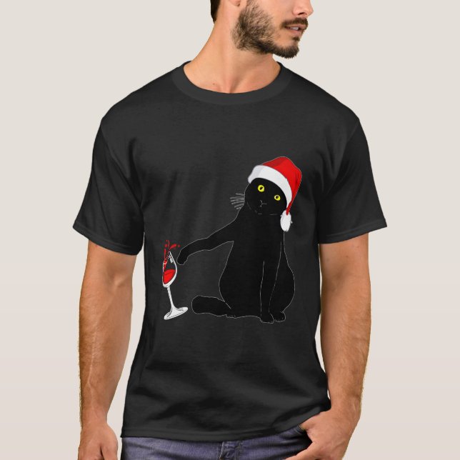 Katzenfutter für Wein T-Shirt (Vorderseite)